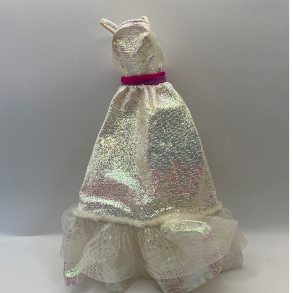 Mattel Crystal Barbie 1983 Shimmering White Dress #4598 vtg